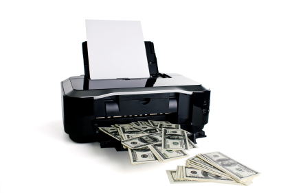 Printer printing money Print Money End of Month = Print Your Coupons!!