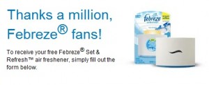 Febreeze 300x123 Febreze Thanks a Million Freebie!