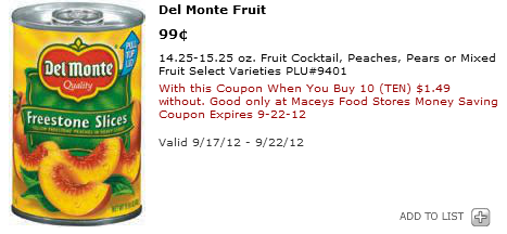 Maceys Del Monte Fruit Maceys Del Monte Fruit Best Maceys Deals 9/17 9/22 *Hot Cereal Sale & More*