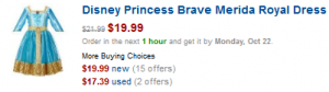 Brave Costume Brave Costume 300x84 Tinkerbell Costume $10 (Halloween Costume or Christmas Present?)