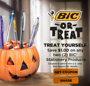 bic coupon 300x287 $1/2 BIC Stationery Products Coupon (Facebook)