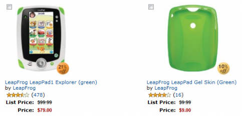 leap pad 2 Leap Pads $79.99 (reg $99.99) + free gel skin + 50% off games