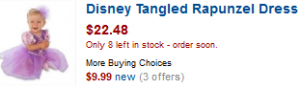 rapunzel dress rapunzel dress 300x89 Tinkerbell Costume $10 (Halloween Costume or Christmas Present?)