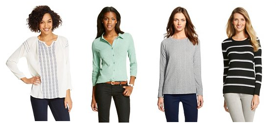 target womens tops clearance