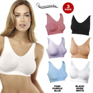 3 pack perfect fit comfortisse bras
