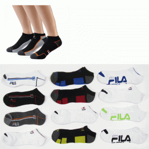 mens fila lowcut socks