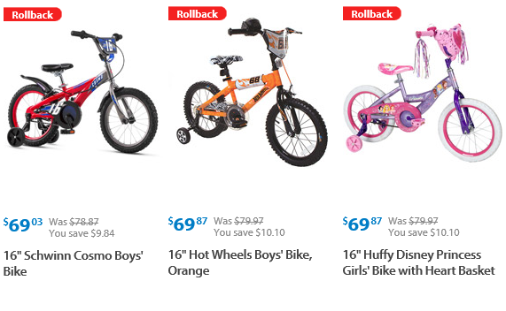 walmart rollback bikes