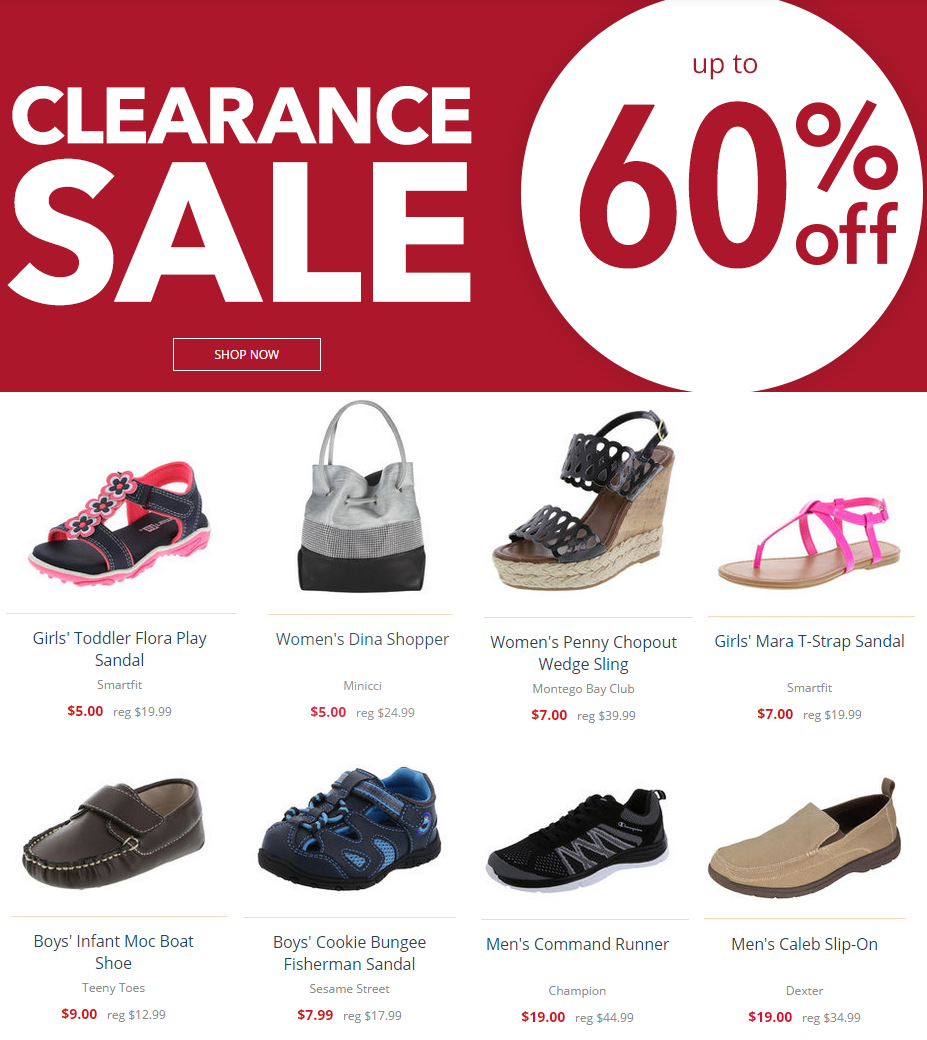 shoes clearance sale