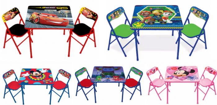 minnie mouse activity table and chairs set