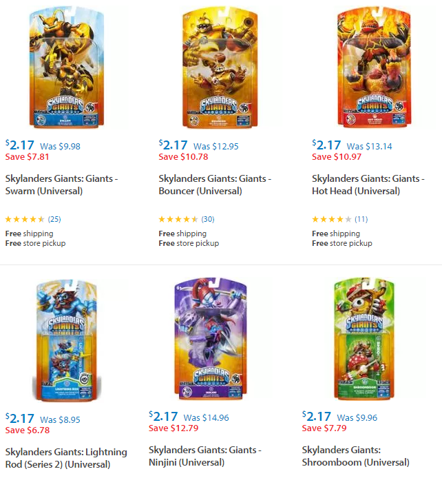 wii skylanders giants figures