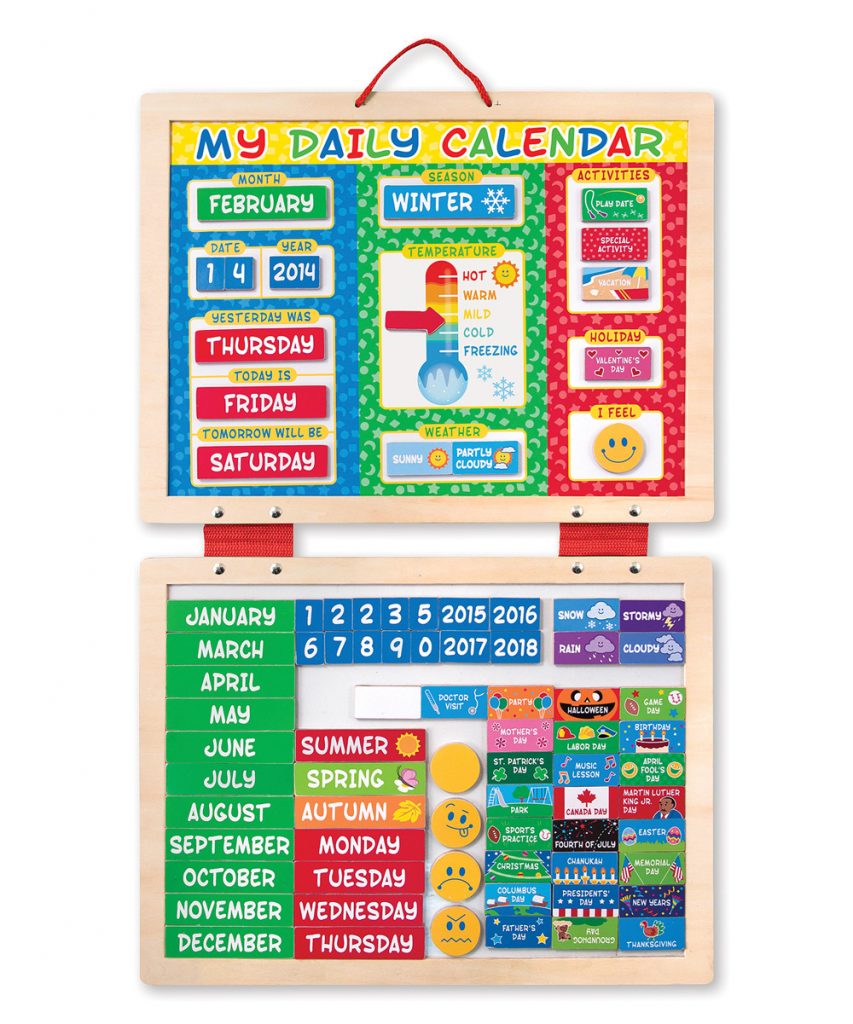 melissa & doug my first daily magnetic calendar stores