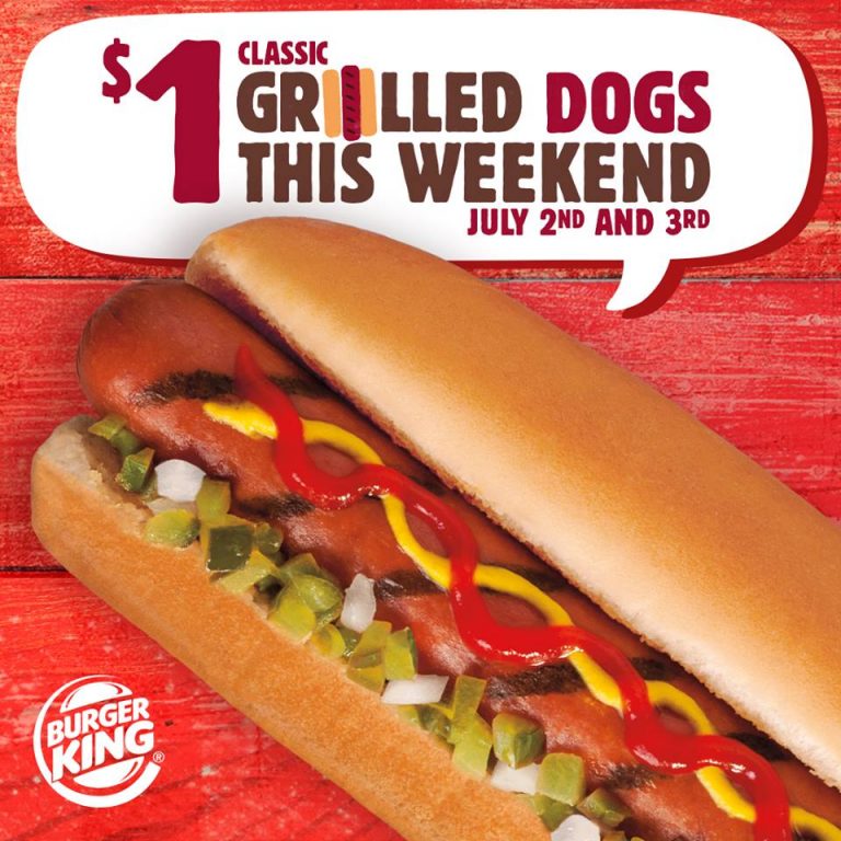 Burger King: Classic Grilled Dogs $1.00 each – This Weekend! – Utah ...