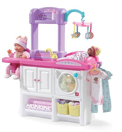 step2 love and care deluxe nursery doll furniture