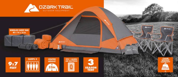 Ozark Trail 22 piece Camping Combo Set only $99.00!! Free Shipping