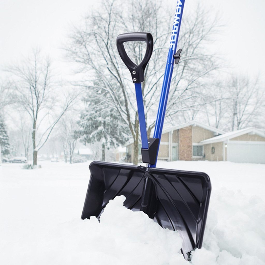 Snow Joe Shovelution BackSaving Snow Shovel with SpringAssist Handle