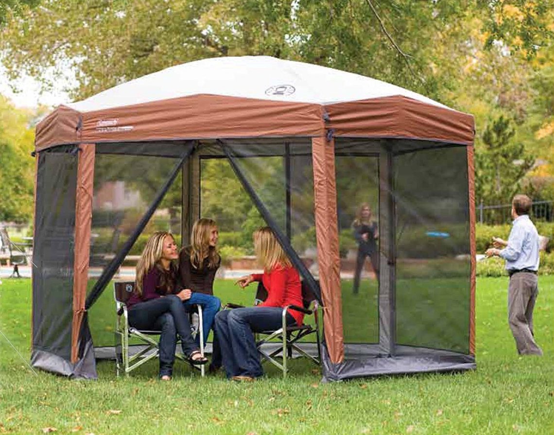 Coleman 12-by-10-foot Hex Instant Screened Canopy/Gazebo for $119 (Reg ...