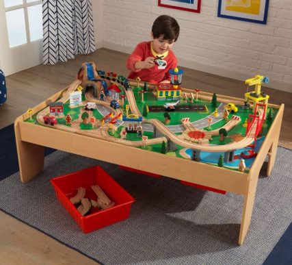 kidkraft waterfall mountain train table