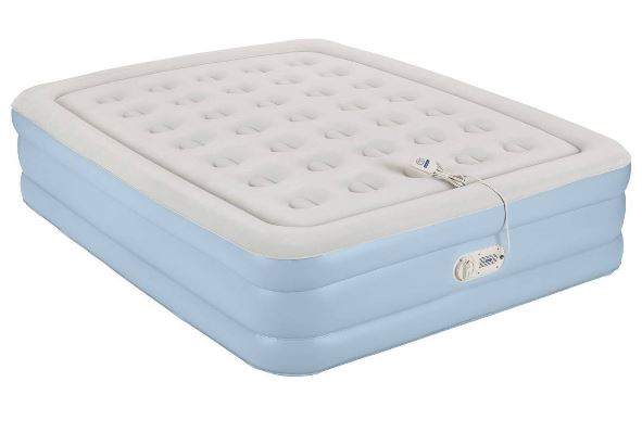 aerobed elevated air mattress double high twin