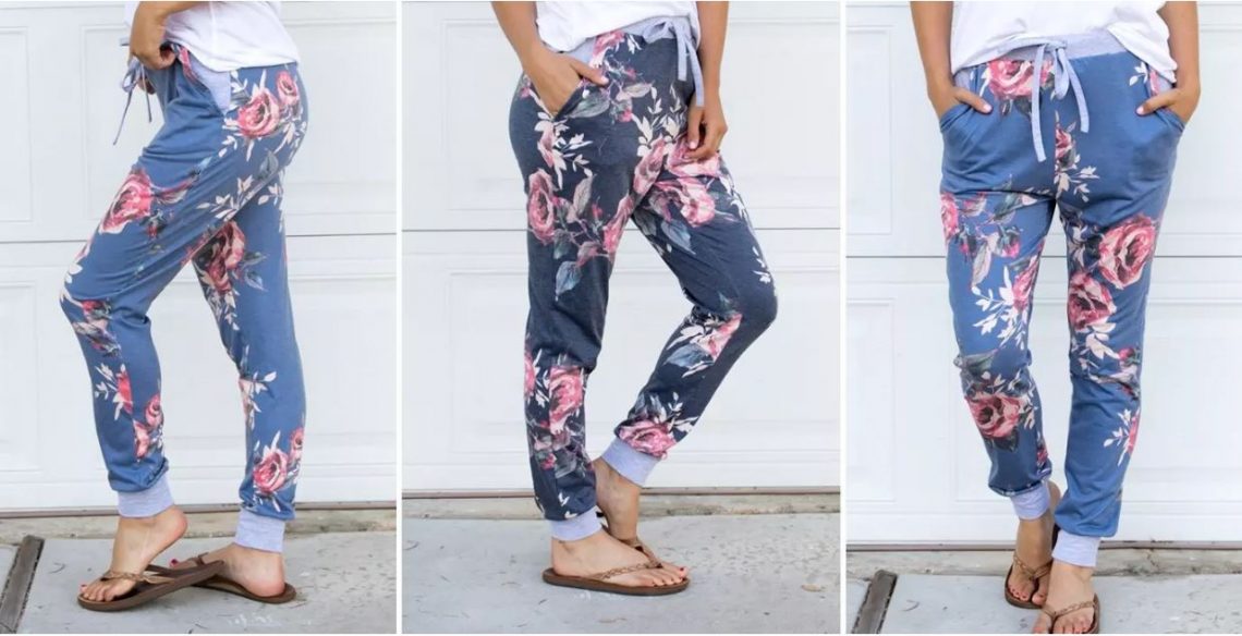 floral joggers