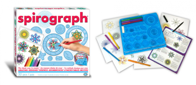 spirograph set with markers