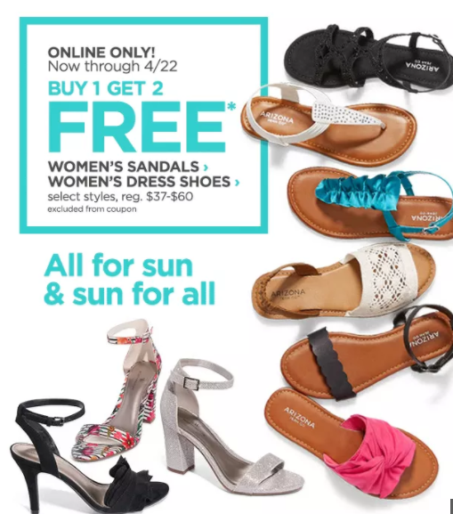 JCPenney: Buy 1 Get 2 FREE Women’s Sandals and Flip Flops!! – Utah ...