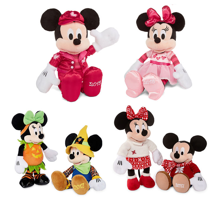 christmas minnie mouse soft toy