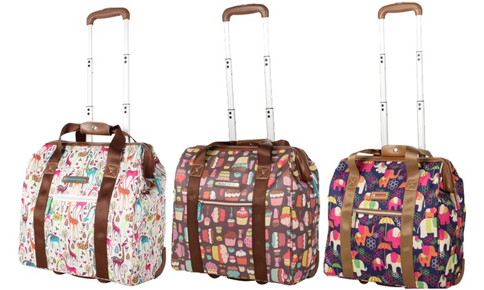 Lily Bloom Underseat Wheeled Cabin Totes Carry-On Luggage for just $37. ...
