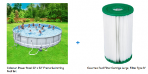 coleman 18ft pool filter