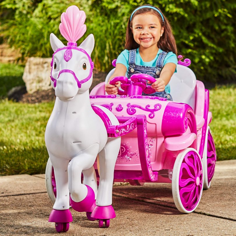 Disney Princess Royal Horse and Carriage Girls 6V RideOn Toy for 99