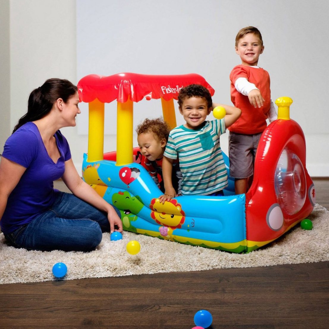 train ball pit fisher price