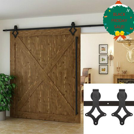 6ft Sliding Barn Wooden Door Hardware Set Kit Just 75 99