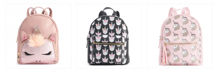 unicorn backpack kohls