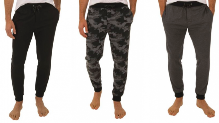 fruit of the loom men's poly rayon jogger sleep pant