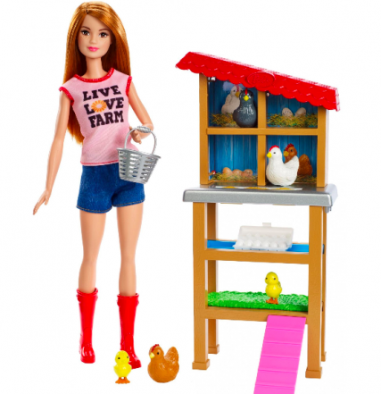 barbie chicken farmer doll