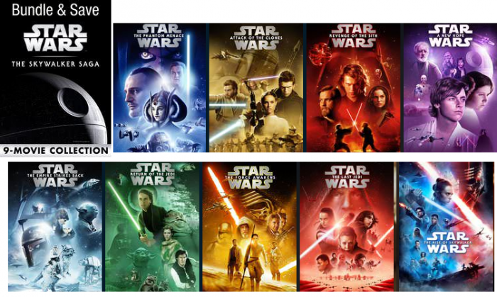 Star Wars: The Skywalker Saga 9-Movie Collection (Bundle) for $79.99! â Utah Sweet Savings