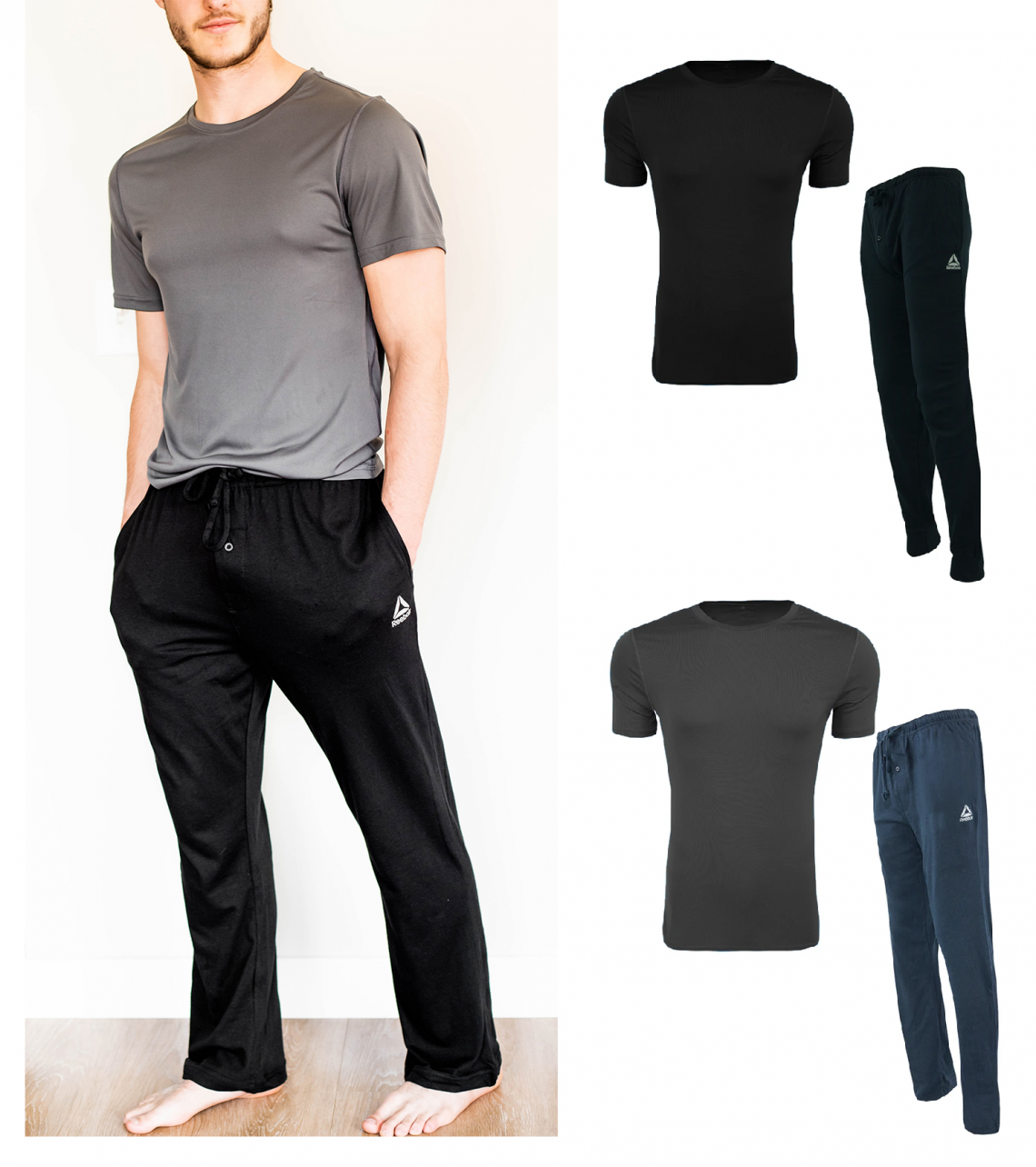 reebok men's knit lounge pants