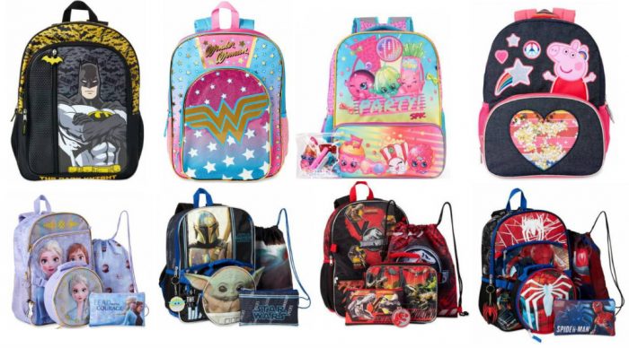 kids character backpacks