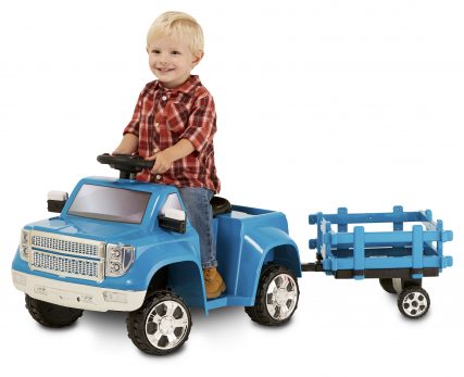 Kid Trax Heavy Hauling Truck with Trailer Toddler Ride-On for just $49 ...