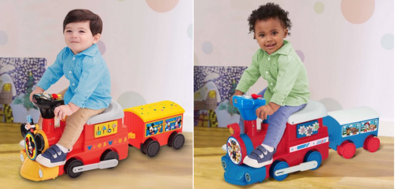 paw patrol train with caboose and tracks