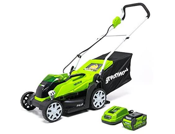 Greenworks 14-Inch 40V Cordless Lawn Mower with Battery for $179.99 ...