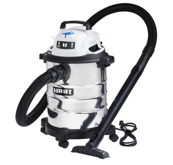 Hart 6 Gallon Stainless Steel Tank Wet/Dry Vacuum for $29 (Reg $58 ...