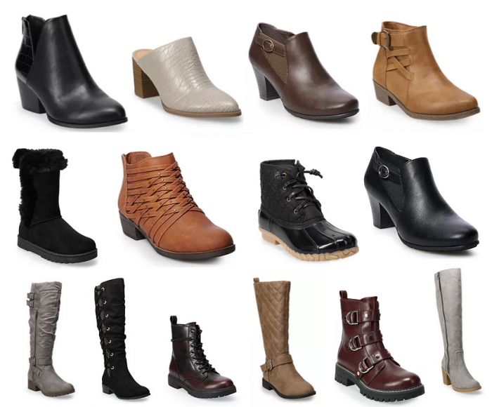 kohls black friday womens boots