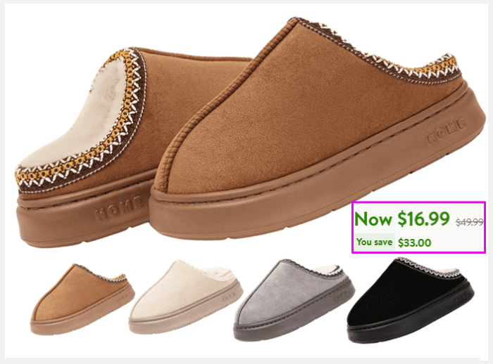 BERANMEY Cozy Platform Fuzzy Slippers for $16.99 (Reg $49.99)!