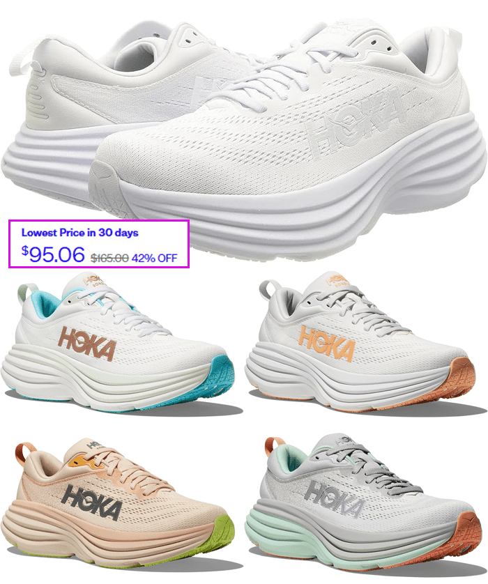 Women’s Hoka Bondi 8 Shoes from $95.06 (Reg $165)!